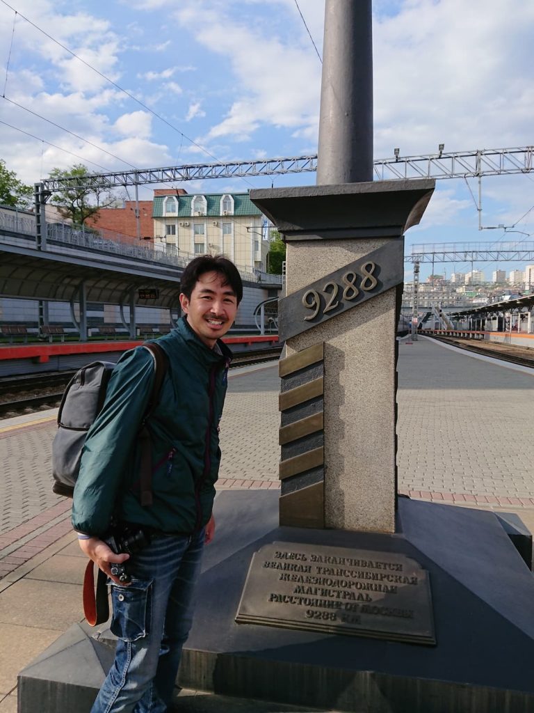 シベリア鉄道に乗る前にパシャリ